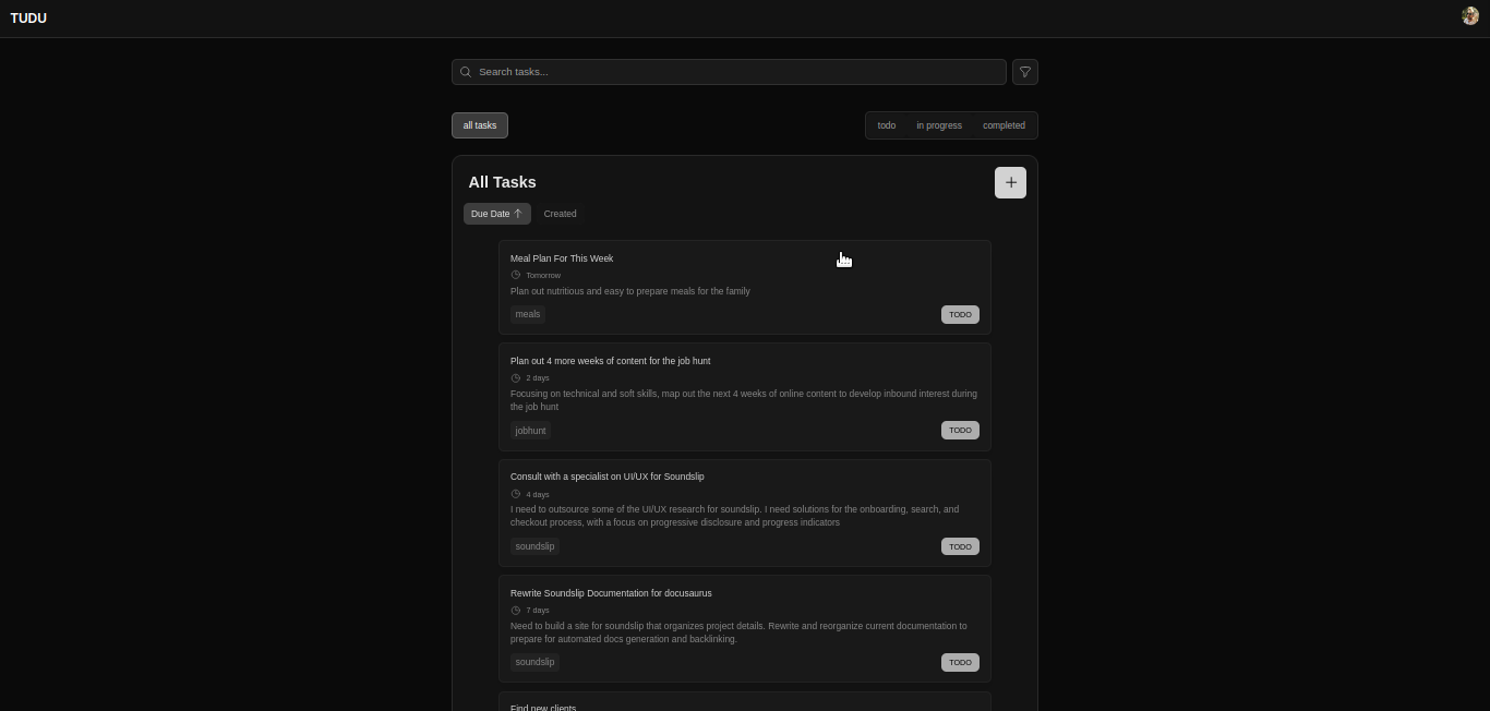 Desktop All Tasks