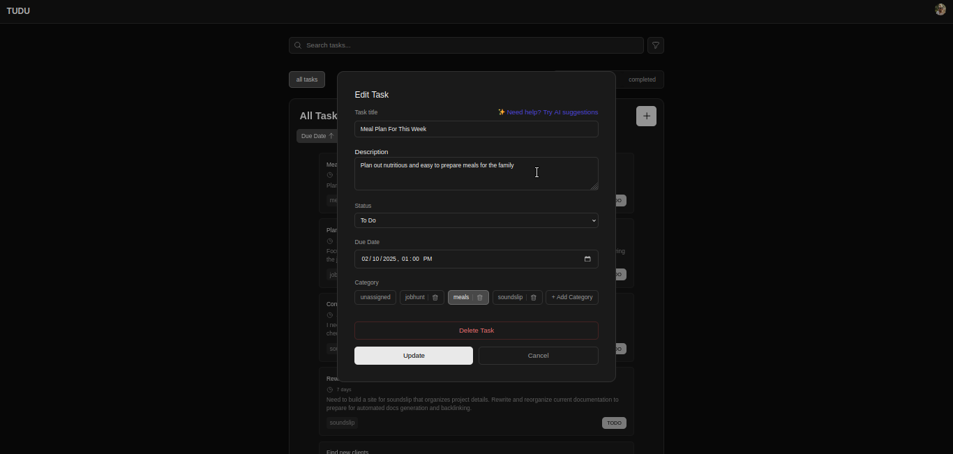 Desktop Task Overlay